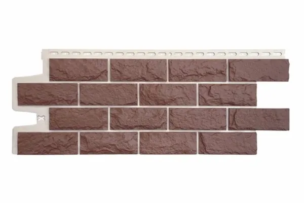 Фасадные панели Grand Line Колотый Камень Корица, Шов белый купить в Ставрополе