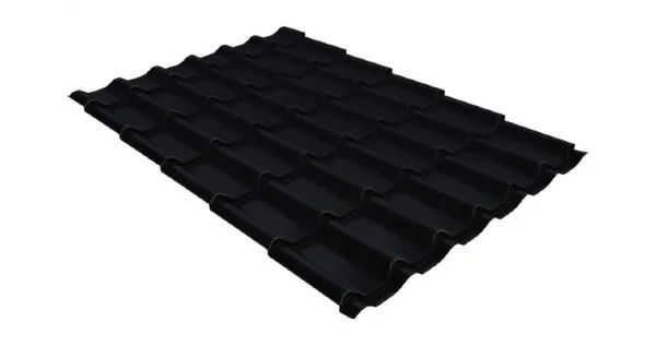 Металлочерепица классик GL 0,5 Velur20 RAL 9005 черный купить в Ставрополе