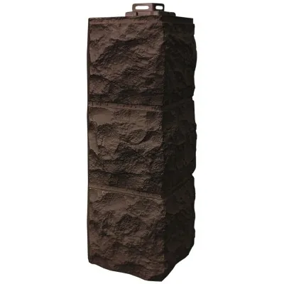 Угол Фасайдинг Серия «Доломит» Тёмно Коричневый