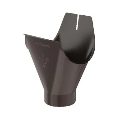 Водосток Aquasistem, система 125x90 - Воронка желоба RR 32 Тёмно-Коричневый