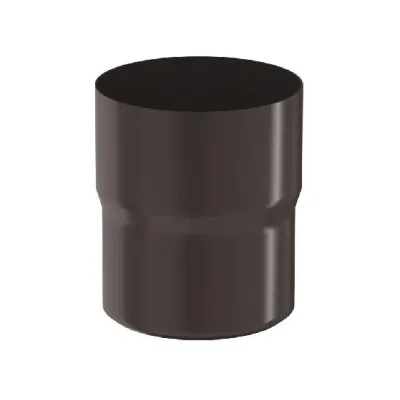 Водосток Aquasistem, система 125x90 - Соединитель трубы RR 32 Тёмно-Коричневый