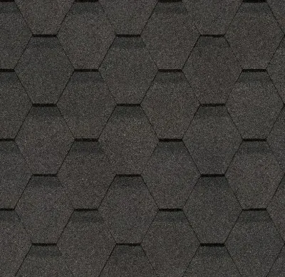 Гибкая черепица Docke, коллекция Шестигранник Серый