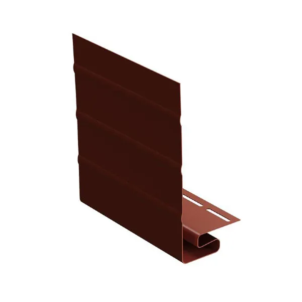 Ветровая J фаска планка для сайдинга, гранат купить в Ставрополе