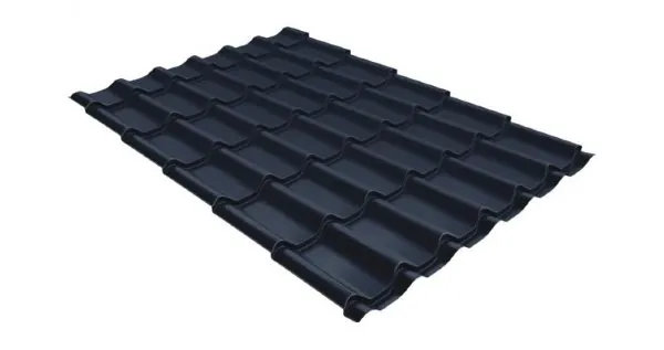Металлочерепица классик 0,5 Satin RAL 7024 мокрый асфальт купить в Ставрополе