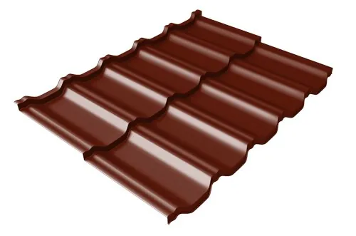Металлочерепица модульная Квинта Uno Grand Line c 3D резом 0,5 Satin RAL 3005 красное вино купить в Ставрополе