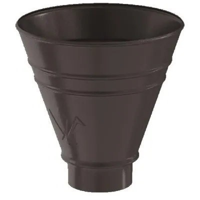 Водосток Aquasistem, система 125x90 - Воронка водосборная круглая RR 32 Тёмно-Коричневый