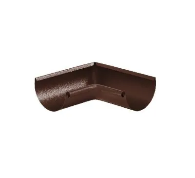 Водосток Aquasistem, Система 150/100 - Угол желоба, внутренний 90° RAL 8017 Коричневый matt