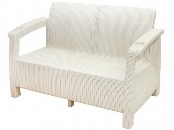 Двухместный диван Yalta Sofa Seаt белый купить в Ставрополе