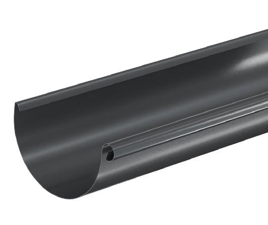 Водосток Aquasistem, система 125x90 - Водосточный желоб 3.00м RAL 7024 Тёмно-серый купить в Ставрополе