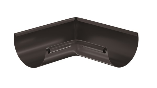 Водосток Aquasistem, система 125x90 - Угол желоба, внутренний 90° RR 32 Тёмно-Коричневый купить в Ставрополе