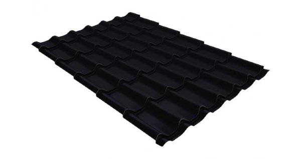 Металлочерепица классик GL 0,5 Velur20 RAL 9005 черный купить в Ставрополе