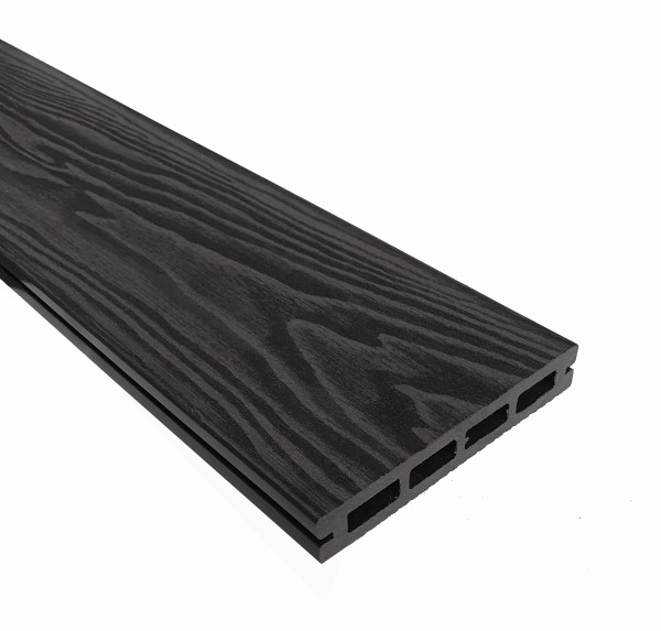 Террасная доска из ДПК Terrapol Смарт 3D Пустотелая с пазом Черное дерево купить в Ставрополе