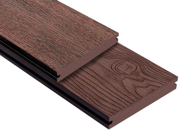 Террасная доска ДПК Outdoor 3D полнотелая STORM/OCEAN BROWN коричневая микс купить в Ставрополе
