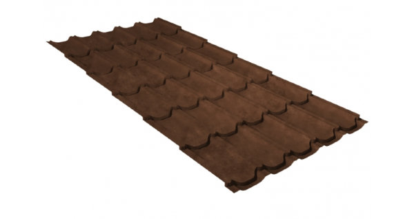 Металлочерепица квинта плюс GL 0,5 Safari Twincolor Brown купить в Ставрополе
