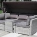 Диван-Трансформер AFINA плетеный из иск. ротанга AFM-320G Grey купить в Ставрополе