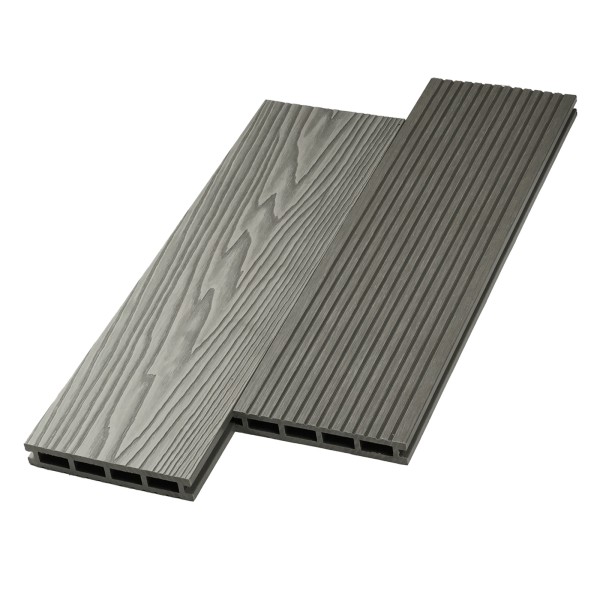 Террасная доска ДПК NanoWood двусторонняя New 3D тиснение + вельвет Серый купить в Ставрополе