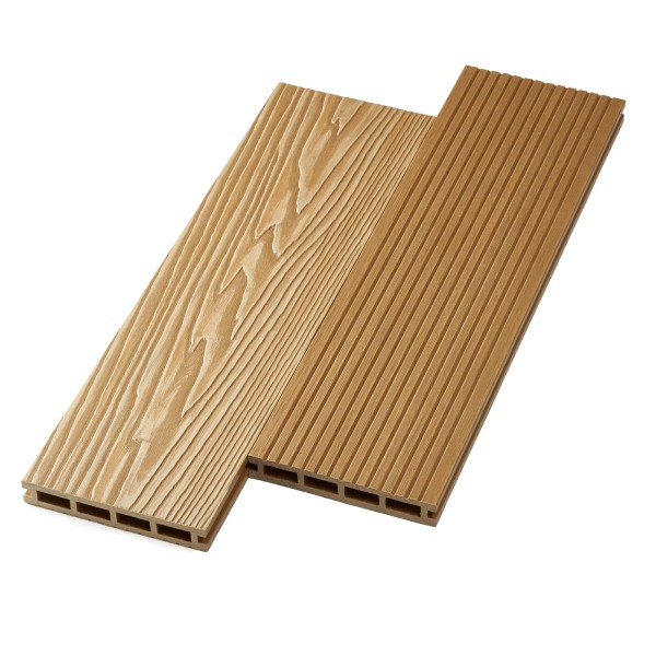 Террасная доска ДПК NanoWood двусторонняя New 3D тиснение + вельвет Орех купить в Ставрополе