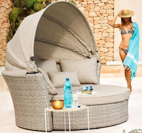 Диван-Трансформер AFINA плетеный из иск. ротанга AFM-325 Beige купить в Ставрополе