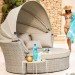 Диван-Трансформер AFINA плетеный из иск. ротанга AFM-325 Beige купить в Ставрополе