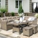 Комплект мебели AFINA плетеной из иск. ротанга AFM-307B Beige купить в Ставрополе