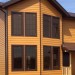 Фиброцементный сайдинг Latonit Красное дерево (RAL 8001/8008) купить в Ставрополе