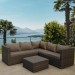 Комплект мебели AFINA плетеной из иск. ротанга YR825A Brown/Beige купить в Ставрополе