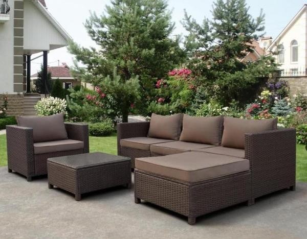 Комплект мебели AFINA плетеной из иск. ротанга YR821A Brown/Beige купить в Ставрополе