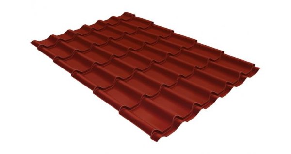 Металлочерепица классик 0,5 Satin RAL 3009 оксидно-красный купить в Ставрополе