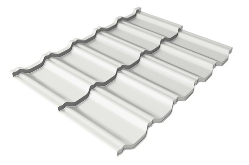 Металлочерепица модульная Квинта Uno Grand Line c 3D резом 0,5 Satin RAL 9003 сигнальный белый купить в Ставрополе