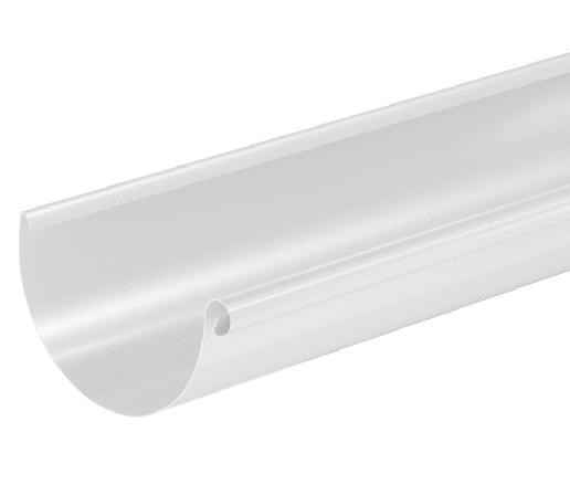 Водосток Aquasistem, система 125x90 - Водосточный желоб 3.00м RAL 9003 Белый купить в Ставрополе