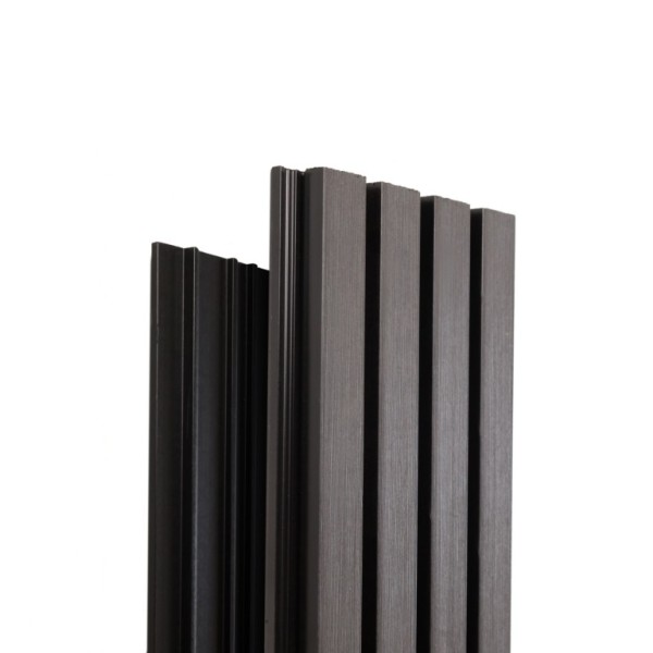 Фасадная доска Ecodecking Техно реечная 200х26х3000 Графит купить в Ставрополе