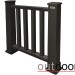 Ограждение из ДПК Outdoor Классик 3D STORM чёрный купить в Ставрополе