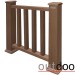 Ограждение из ДПК Outdoor Классик 3D STORM коричневый микс купить в Ставрополе