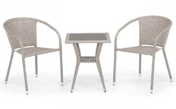 Комплект плетеной мебели AFINA из иск. ротанга T25C/Y137C-W85 Latte 2Pcs купить в Ставрополе