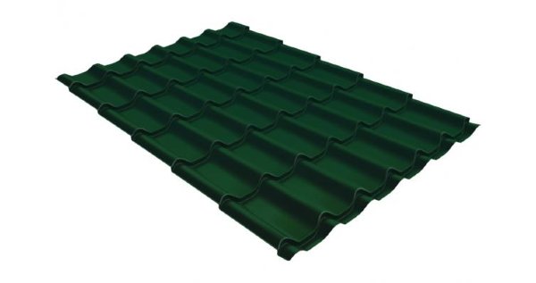Металлочерепица классик 0,5 Satin RAL 6005 зеленый мох купить в Ставрополе