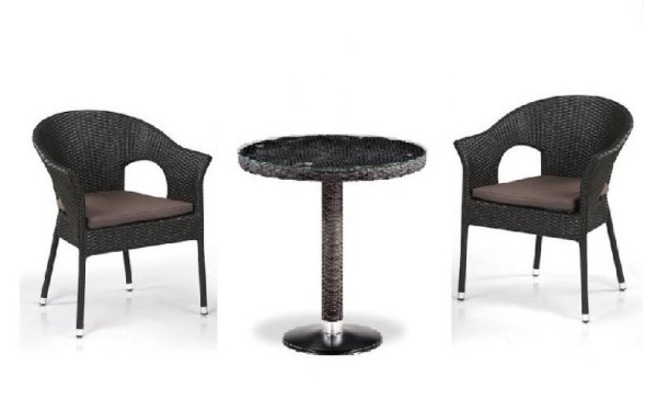 Комплект плетеной мебели AFINA из иск. ротанга T601/Y79A-W53 Brown 2Pcs купить в Ставрополе