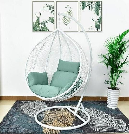 Кресло Подвесное из искусственного ротанга AFM-168A-XL White/Green купить в Ставрополе