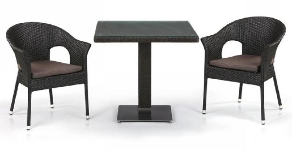 Комплект плетеной мебели AFINA из иск. ротанга T605SWT/Y79A-W53 Brown 2Pcs купить в Ставрополе