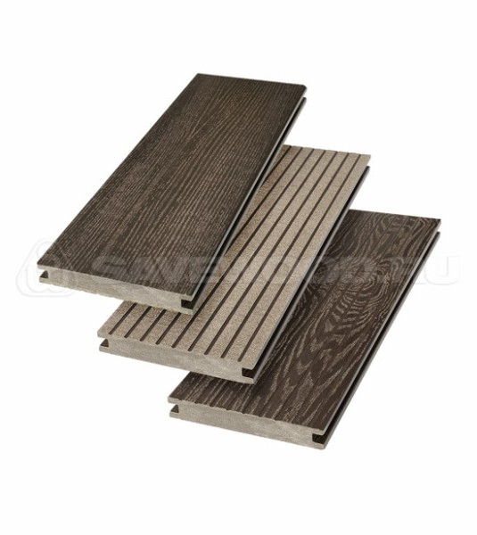 Террасная доска SW Fraxinus (R) полнотелая «SaveWood» Темно-коричневый купить в Ставрополе