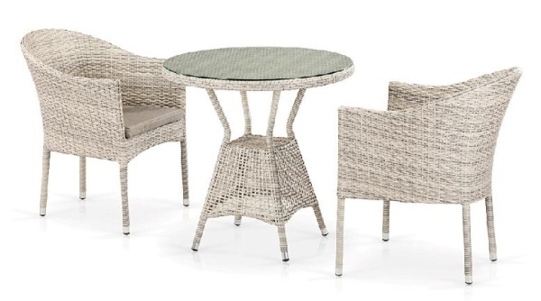 Комплект плетеной мебели AFINA из иск. ротанга T705ANT/Y350-W85 Latte 2Pcs купить в Ставрополе