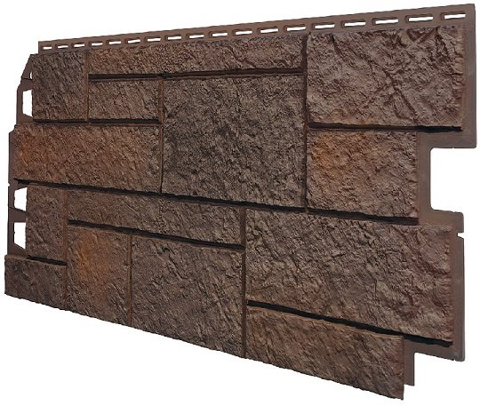 Фасадная панель VOX Sandstone (Сандстоун) темно коричневый купить в Ставрополе