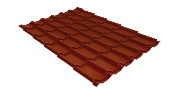 Металлочерепица классик 0,5 Satin RAL 8004 терракота купить в Ставрополе