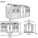 Сарай пластиковый LifeTime 15x8 DD купить в Ставрополе