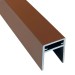 П-профиль Алюминиевый EasyDecking 35x25 Коричневый купить в Ставрополе