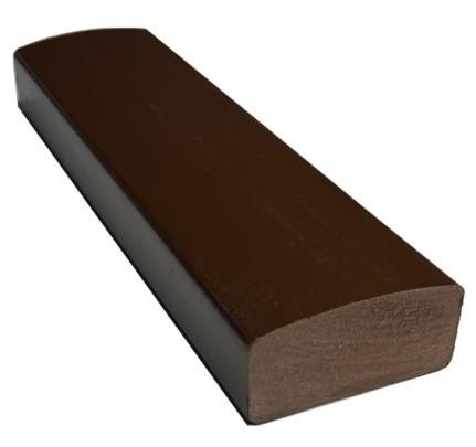 Лавочный брус Ecodecking Некст полнотелый глянцевый 70х35 шоколад купить в Ставрополе