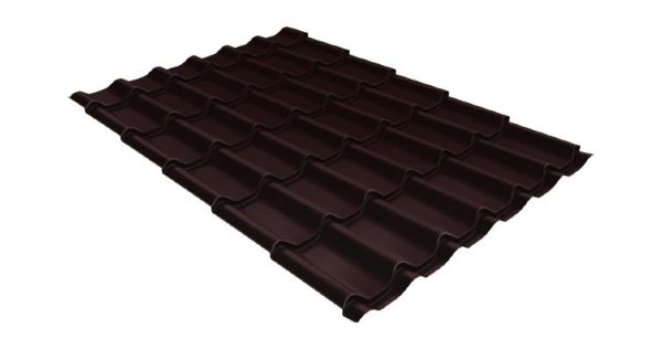 Металлочерепица классик 0,5 Satin RAL 8017 шоколад купить в Ставрополе