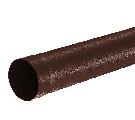 Водосток Aquasistem, Система 150/100 - Труба водосточная 1.00м RAL 8017 Коричневый matt купить в Ставрополе