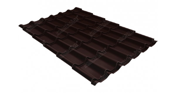 Металлочерепица классик GL 0,5 Quarzit RAL 8017 шоколад Metallic купить в Ставрополе