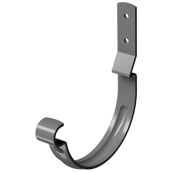 Карнизный крюк короткий (гнутый) D125 Döcke STAL PREMIUM Графит, (RAL 7024) купить в Ставрополе