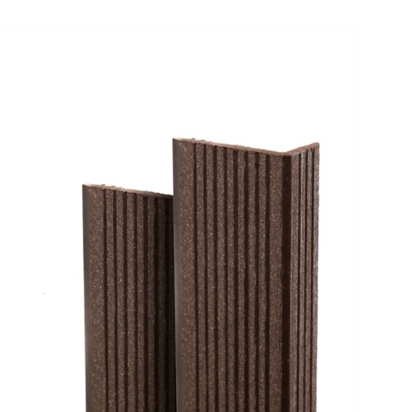 Угол торцевой Ecodecking Техно 70х35x3000 Шоколад купить в Ставрополе